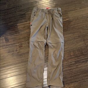 Craghoppers  Convertible Zip-Off Hiking outdoor Pants - Taupe gray size 4 women